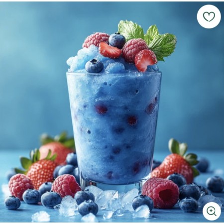Ароматичне масло Blue Raspberry Slushie з ароматом малини, персика та цукрової вати