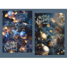 Декоративна листівка Hello Winter, картон 7 см на 10 см, 10 шт