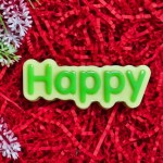 Пластикова форма Happy , напис Пластикова форма Happy , напис