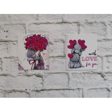 Бирка декоративная с Тедди With love for you, 10 шт
