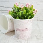 Крафт стакан БЕЗ КРЫШКИ,  FOR YOU розовый мрамор, высота 10,6 см диаметр 11,5 см