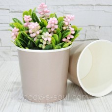 Крафт стакан БЕЗ КРЫШКИ, цвет мокко, высота 10,6 см диаметр 11,5 см