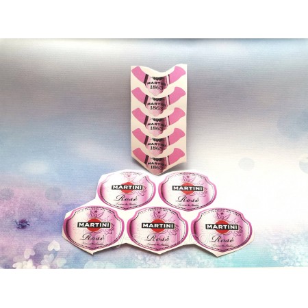 Наклейка на мило Martini Rose, 5 комплектів верх+низ Наклейка на мило Martini Rose, 5 комплектів верх+низ