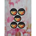 Наклейка на цукровий скраб, цитрус 5 шт на аркуші Наклейка на цукровий скраб, цитрус 5 шт на аркуші