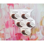 Наклейка на Coconut oil, колір білий 5 шт на аркуші Наклейка на Coconut oil, колір білий 5 шт на аркуші