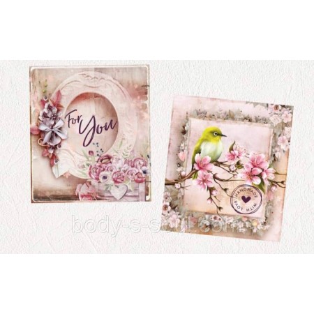 Бірка декоративна FOR you пташка, 4,5 см на 5 см