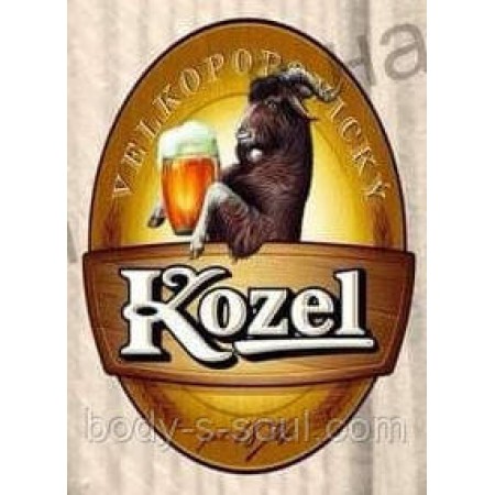 Наклейка для мила Пиво Kozel, 5 етикеток на аркуші Наклейка для мила Пиво Kozel, 5 етикеток на аркуші