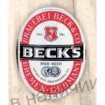 Наклейка для мила Пиво Becks, 5 етикеток на аркуші Наклейка для мила Пиво Becks, 5 етикеток на аркуші