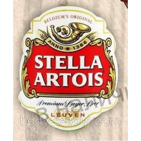 Наклейка для мила Пиво Stella Artois, 5 етикеток на аркуші Наклейка для мила Пиво Stella Artois, 5 етикеток на аркуші