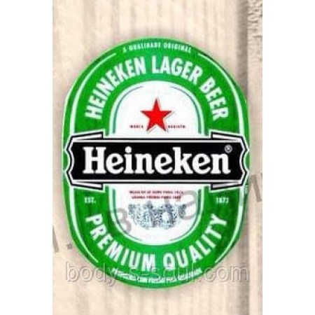 Наклейка для мила Пиво Heineken, 5 етикеток на аркуші Наклейка для мила Пиво Heineken, 5 етикеток на аркуші