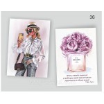 Листівка декоративна Chanel №5, картон 7 см на 10 см Листівка декоративна Chanel №5, картон 7 см на 10 см