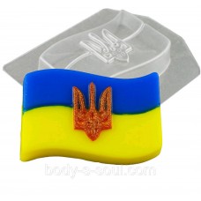 Пластиковая форма Прапор України з Гербом Пластиковая форма Прапор України з Гербом