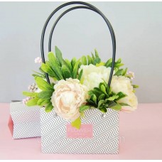 Флористична сумочка Flower Mood з ручкою 16 см на 10 см на 7 см