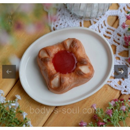 Пластиковая форма для мыла Булка конверт Пластиковая форма для мыла Булка конверт