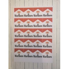 Самоклеющаяся этикетка MARLBORO под пластиковую форму Пачка сигарет Самоклеющаяся этикетка MARLBORO под пластиковую форму Пачка сигарет
