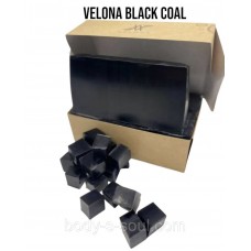 Чорна мильна основа Black Coal з кокосовим вугіллям VELONA